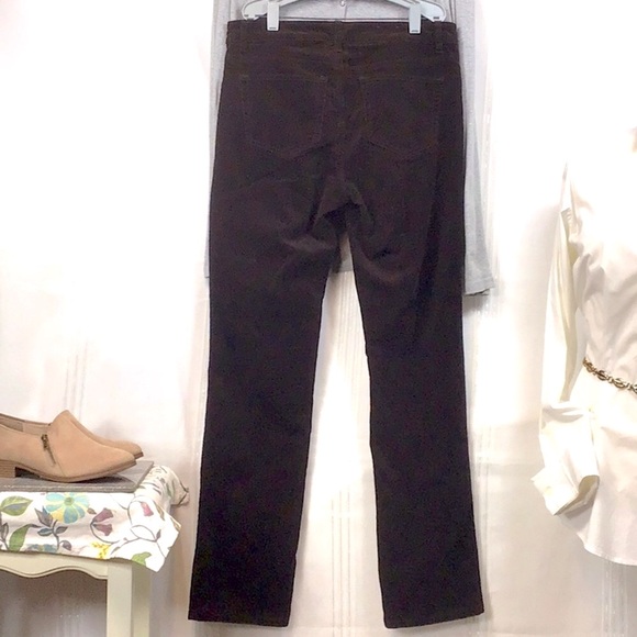 CHAPS Corduroy Dark Brown Slimming Stretch 5 Pocket Zip Front - Picture 5 of 11